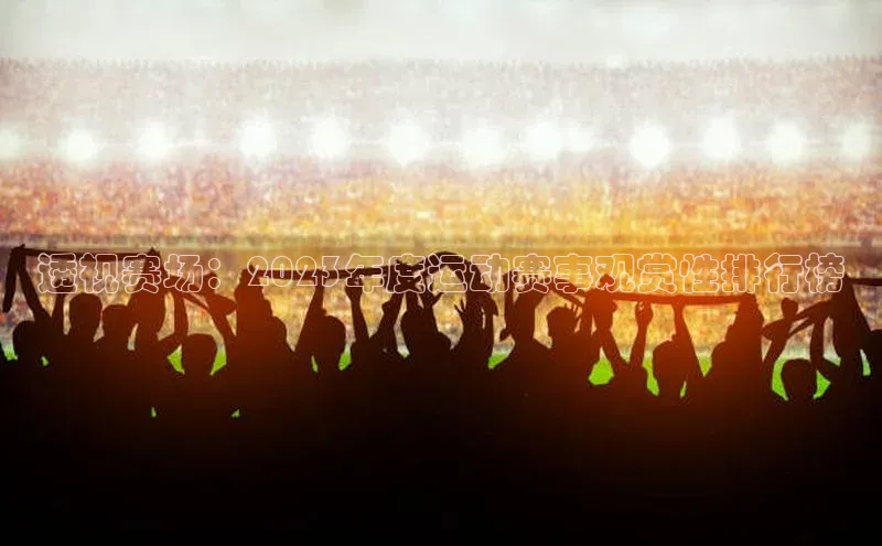 透视赛场：2023年度运动赛事观赏性排行榜